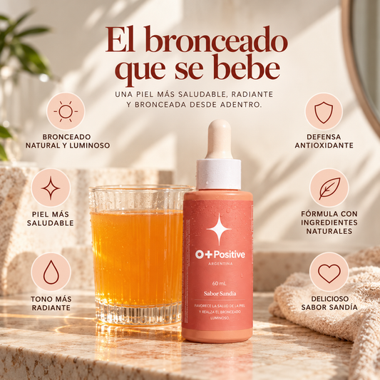 GOTAS BRONCEADORAS O Positive — Bronceado natural desde dentro