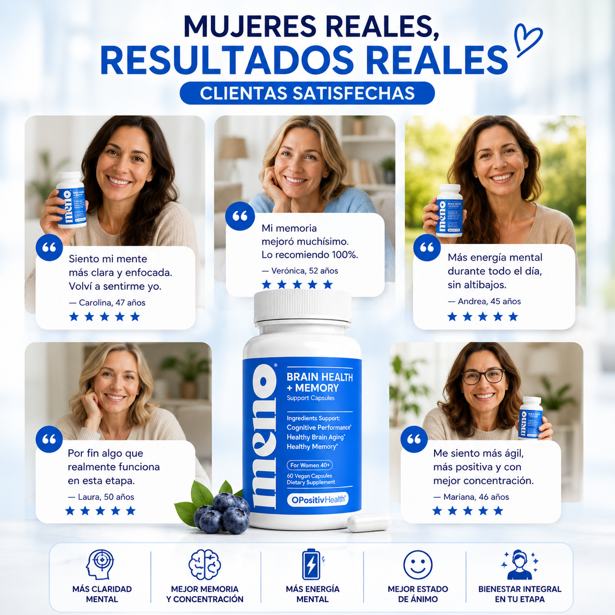 MENO | Cápsulas para Claridad Mental y Memoria