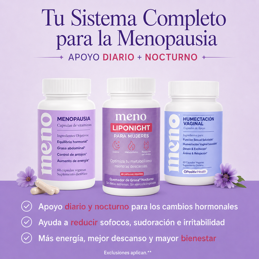Pack Transformación Completa l MENO (cápsulas) + Liponight + Moisture