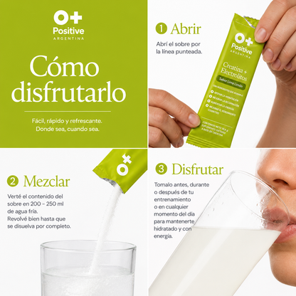 Mix Creatina + Electrolitos O Positive