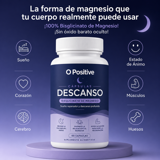 Capsulas Descanso - Bisglicinato de Magnesio + Sueño Reparador