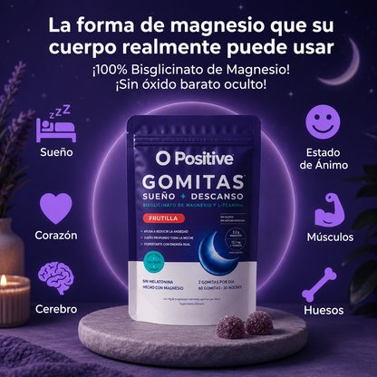 Gomitas Descanso Total - Bisglicinato de Magnesio + Sueño Reparador