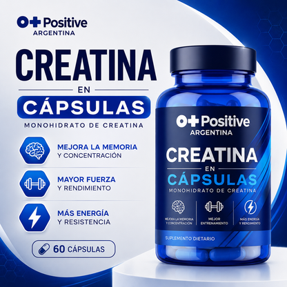 Cápsulas de Creatina O Positive — La creatina que por fin vas a poder tomar