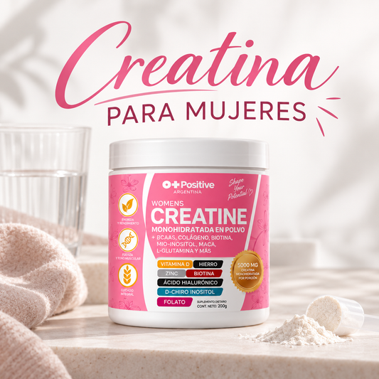 Creatina para Mujeres O Positive — Todo lo que necesitás en un vaso