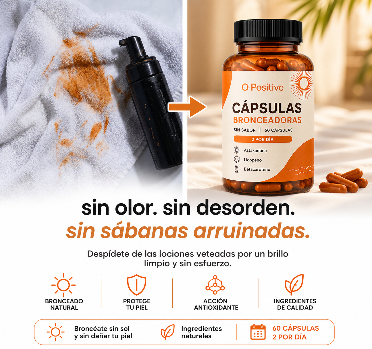 Capsulas Bronceadoras O Positive