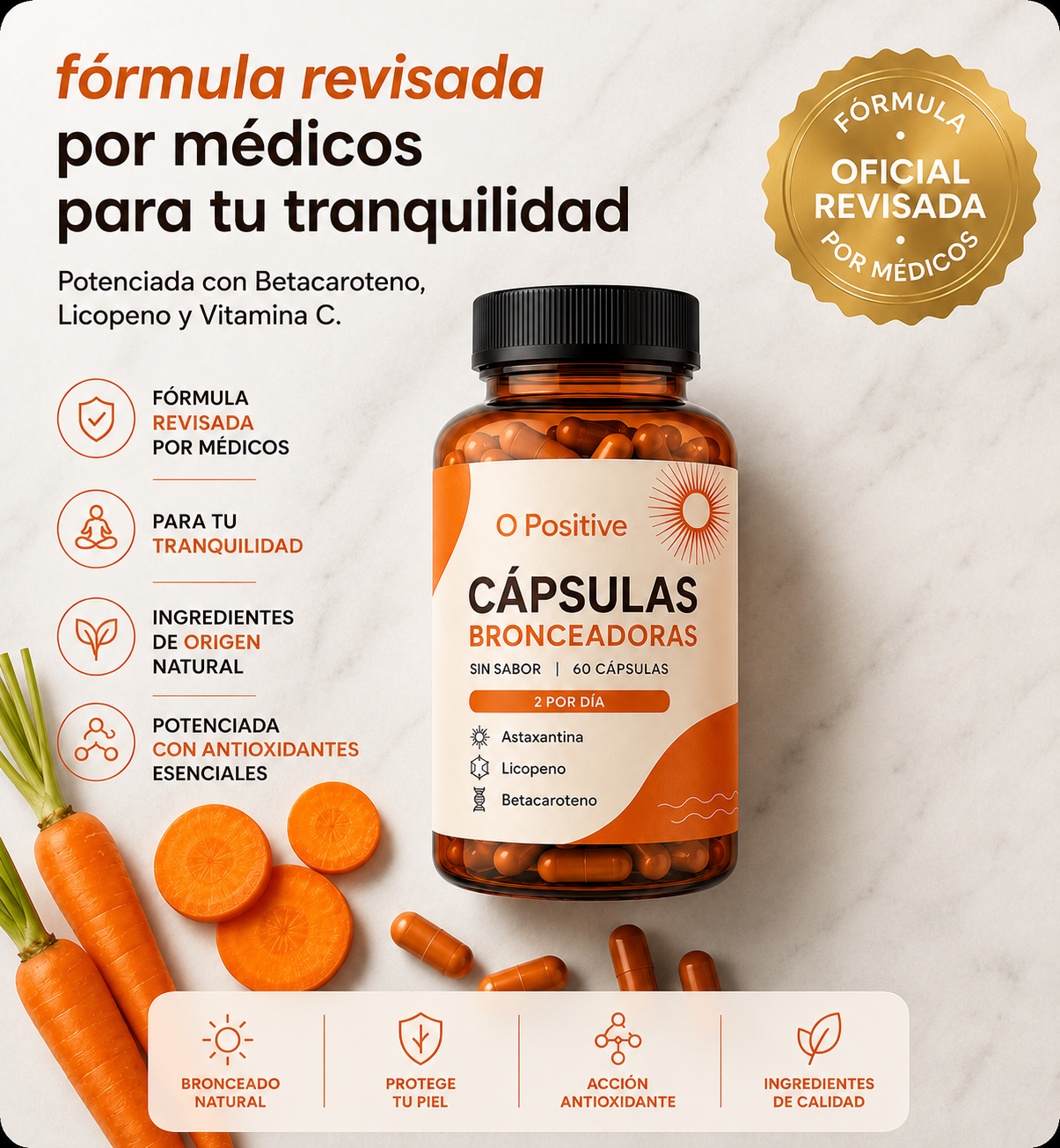 Capsulas Bronceadoras O Positive