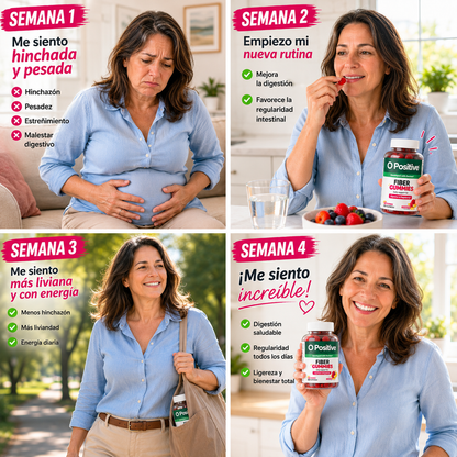 Fiber Gummies Prebióticas - Elimina la hinchazon