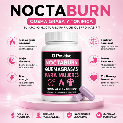 Noctaburn | Cápsulas quemadoras de grasa nocturnas para la menopausia