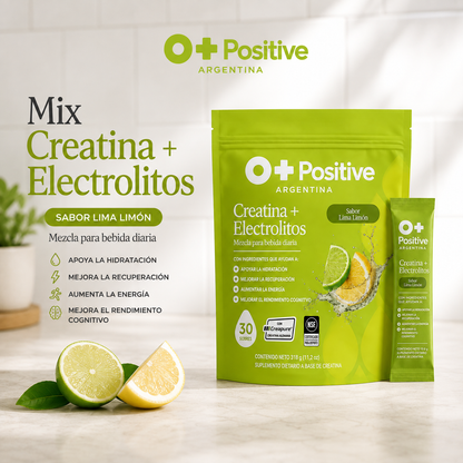 Mix Creatina + Electrolitos O Positive