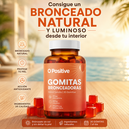 Gomitas Bronceadoras O Positive