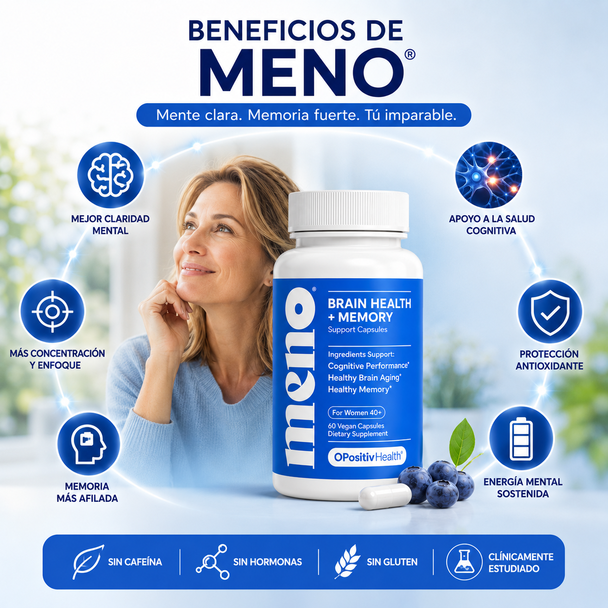MENO | Cápsulas para Claridad Mental y Memoria