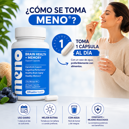 MENO | Cápsulas para Claridad Mental y Memoria