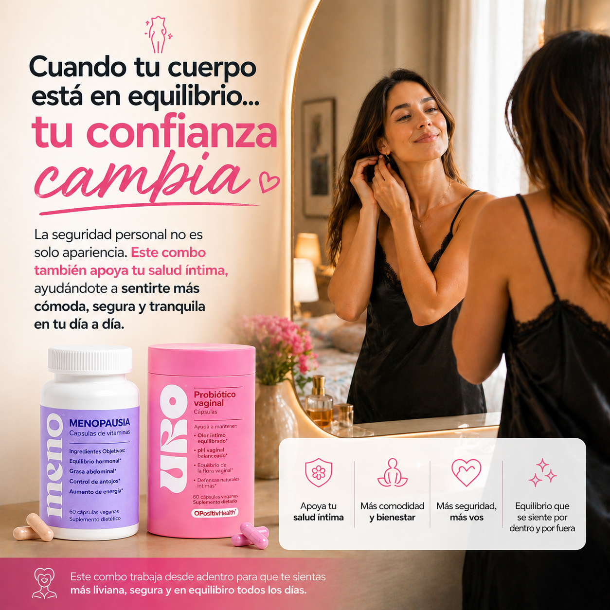 Pack Bienestar Íntimo Completo l URO + MENO (cápsulas)