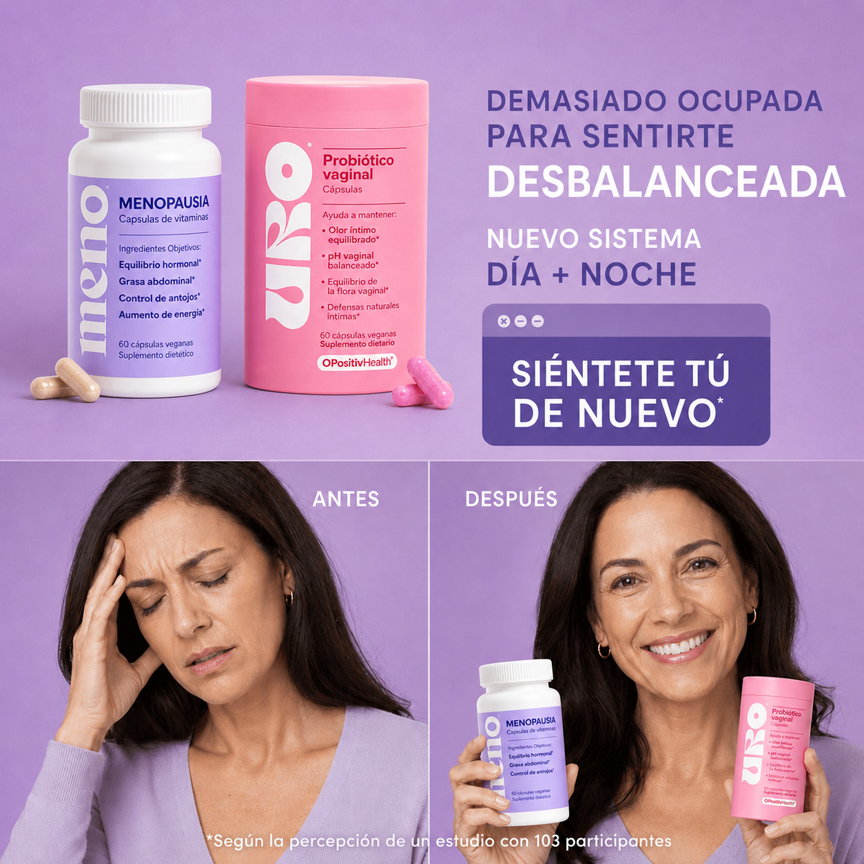 Pack Bienestar Íntimo Completo l URO + MENO (cápsulas)