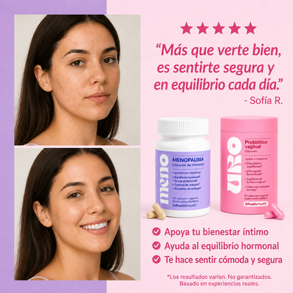 Pack Bienestar Íntimo Completo l URO + MENO (cápsulas)