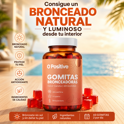 Gomitas Bronceadoras O Positive