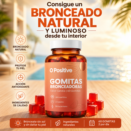 Gomitas Bronceadoras O Positive