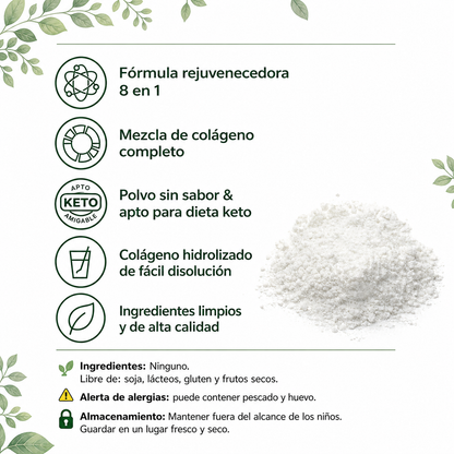 Polvo de Colágeno Múltiple l O-Positive
