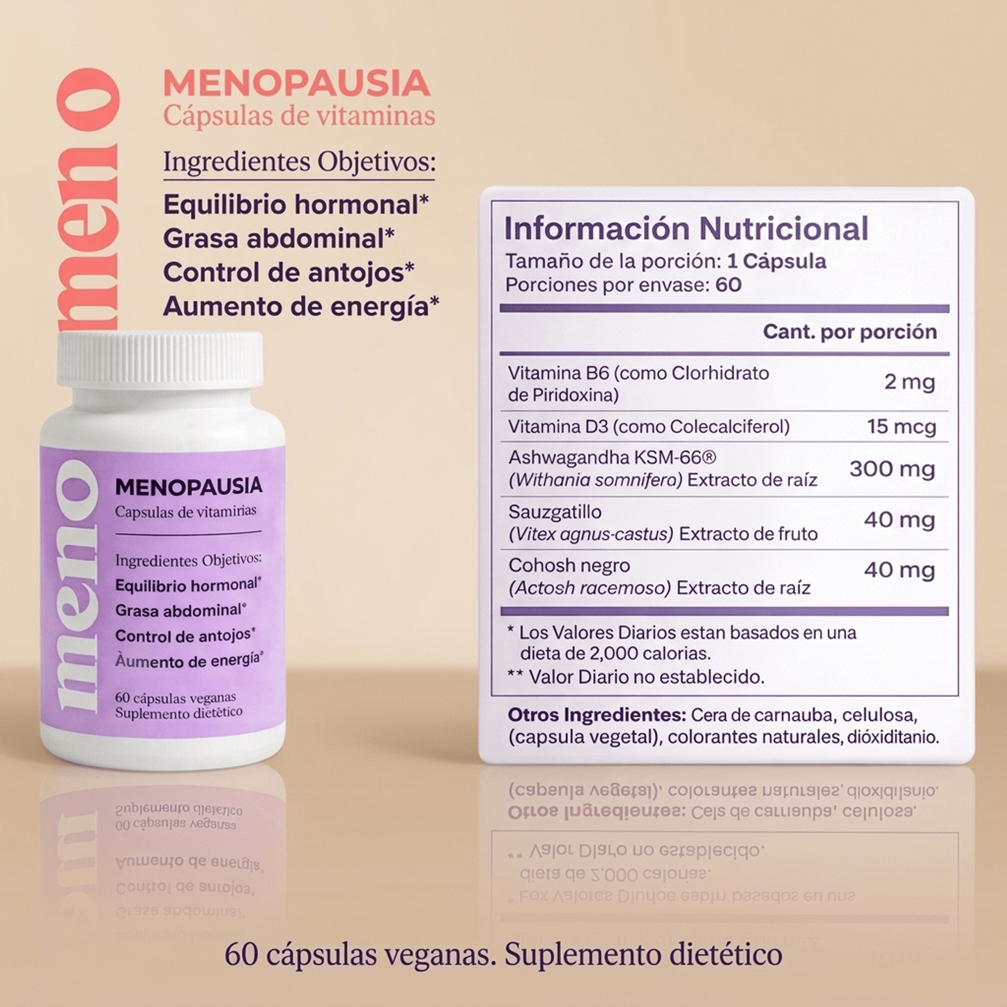 MENO® Pack | Cápsulas para adelgazar en la menopausia 24h