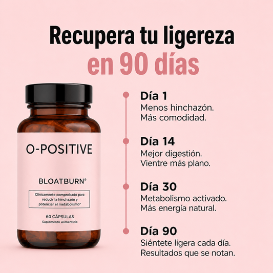 BloatBurn l O-Positive l Quemador de grasa - Reduce la grasa abdominal