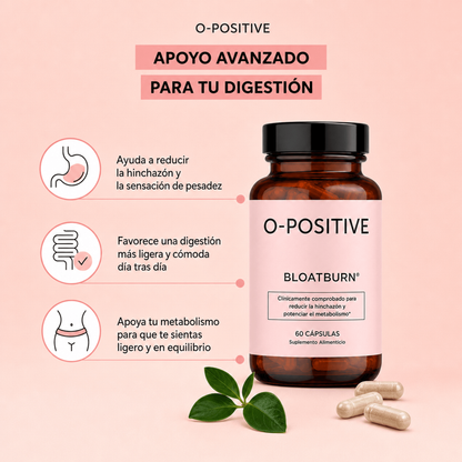BloatBurn l O-Positive l Quemador de grasa - Reduce la grasa abdominal