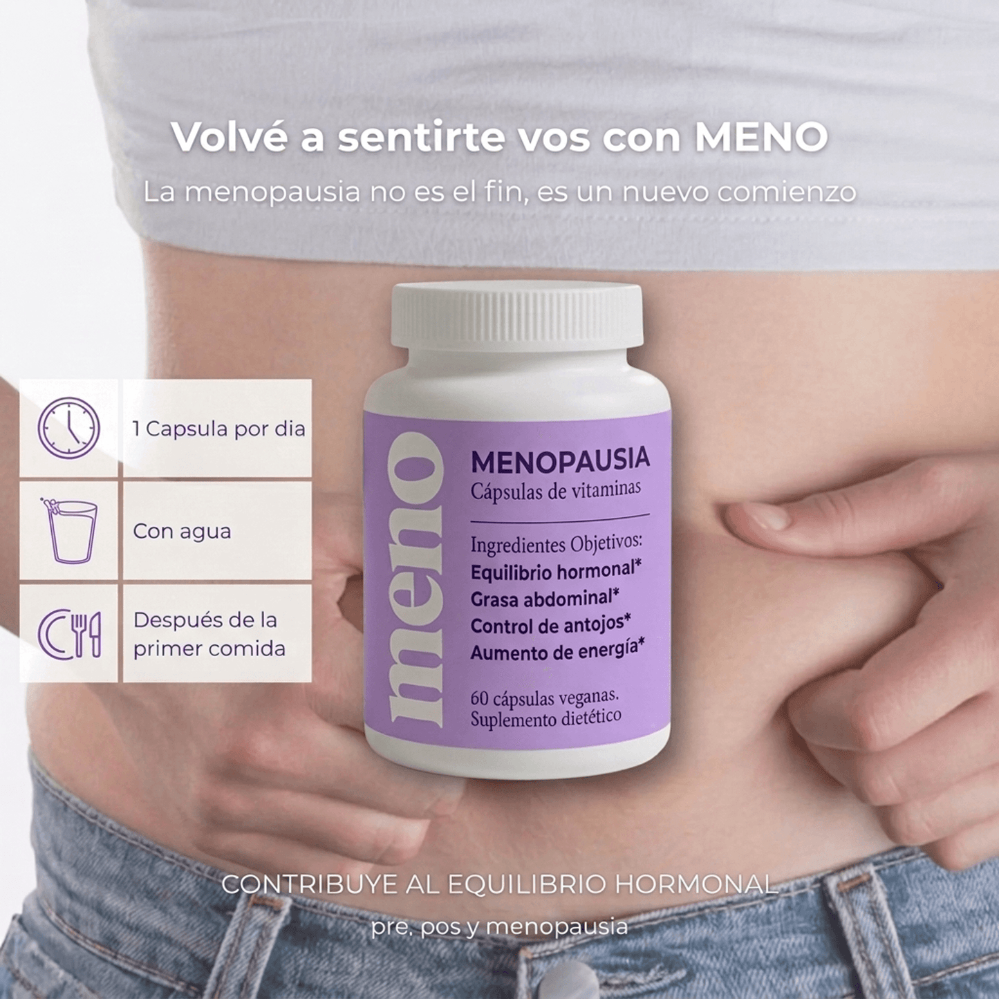 Meno Control | Cápsulas para adelgazar en la menopausia