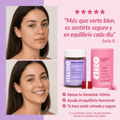Pack Bienestar Íntimo Completo l URO + MENO (gummies)