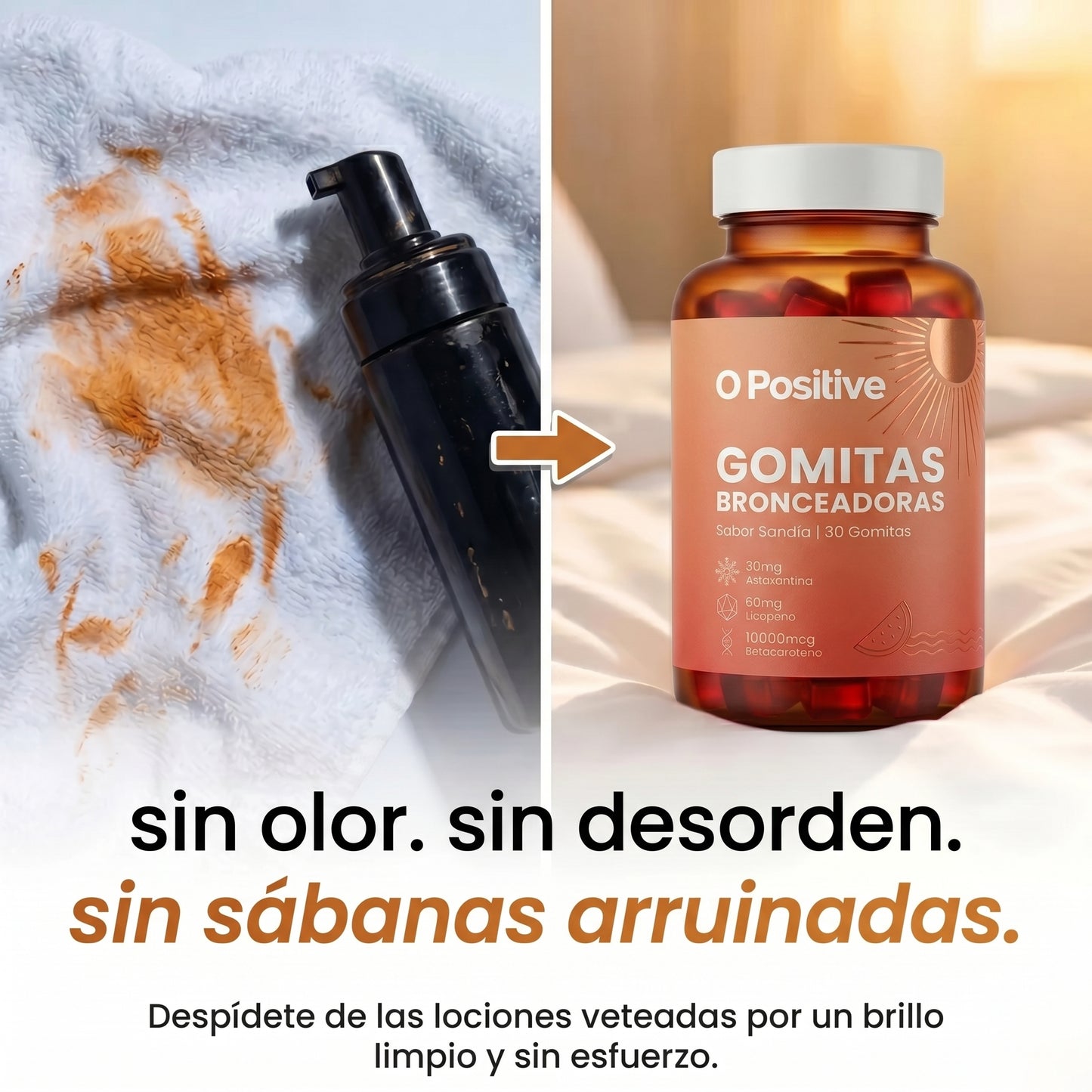 Gomitas Bronceadoras O Positive