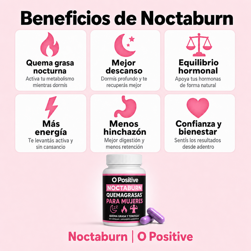 Noctaburn | Cápsulas quemadoras de grasa nocturnas para la menopausia